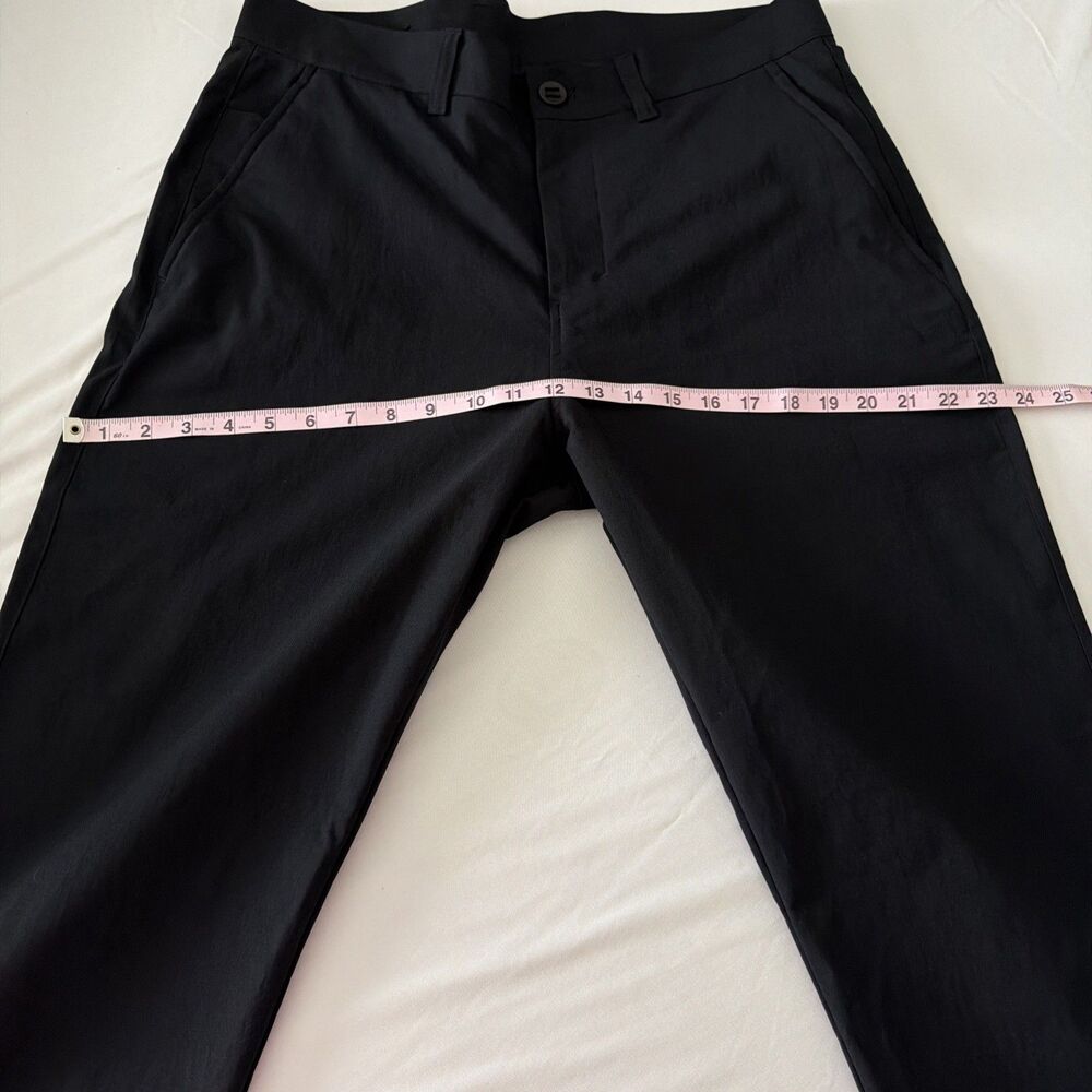 Lululemon Pants Mens Sz 34 Black ABC Slim Tapered Twill Performance Trousers - Picture 14 of 16